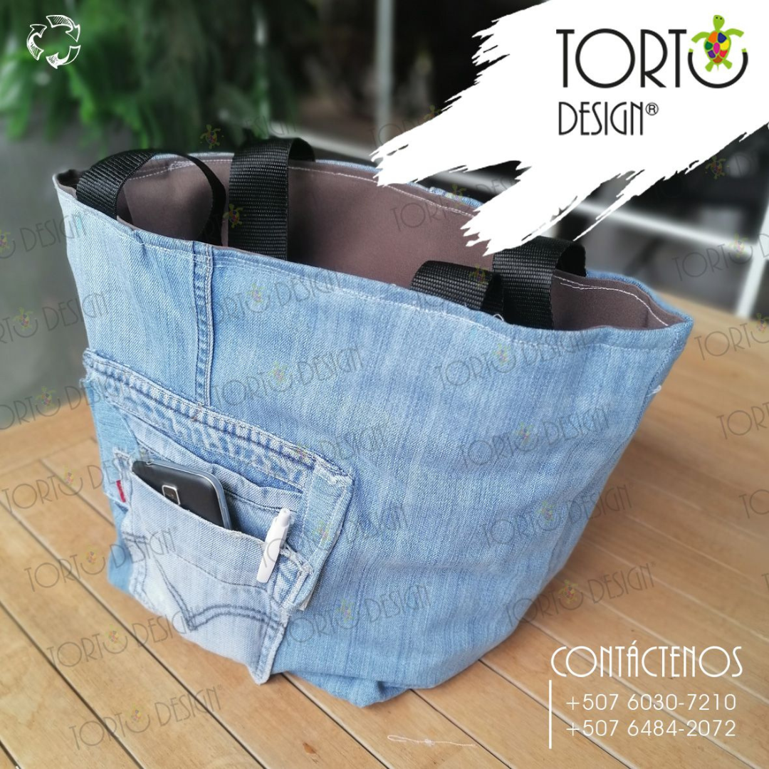 Bolso textil rescatado Tortu Design 2
