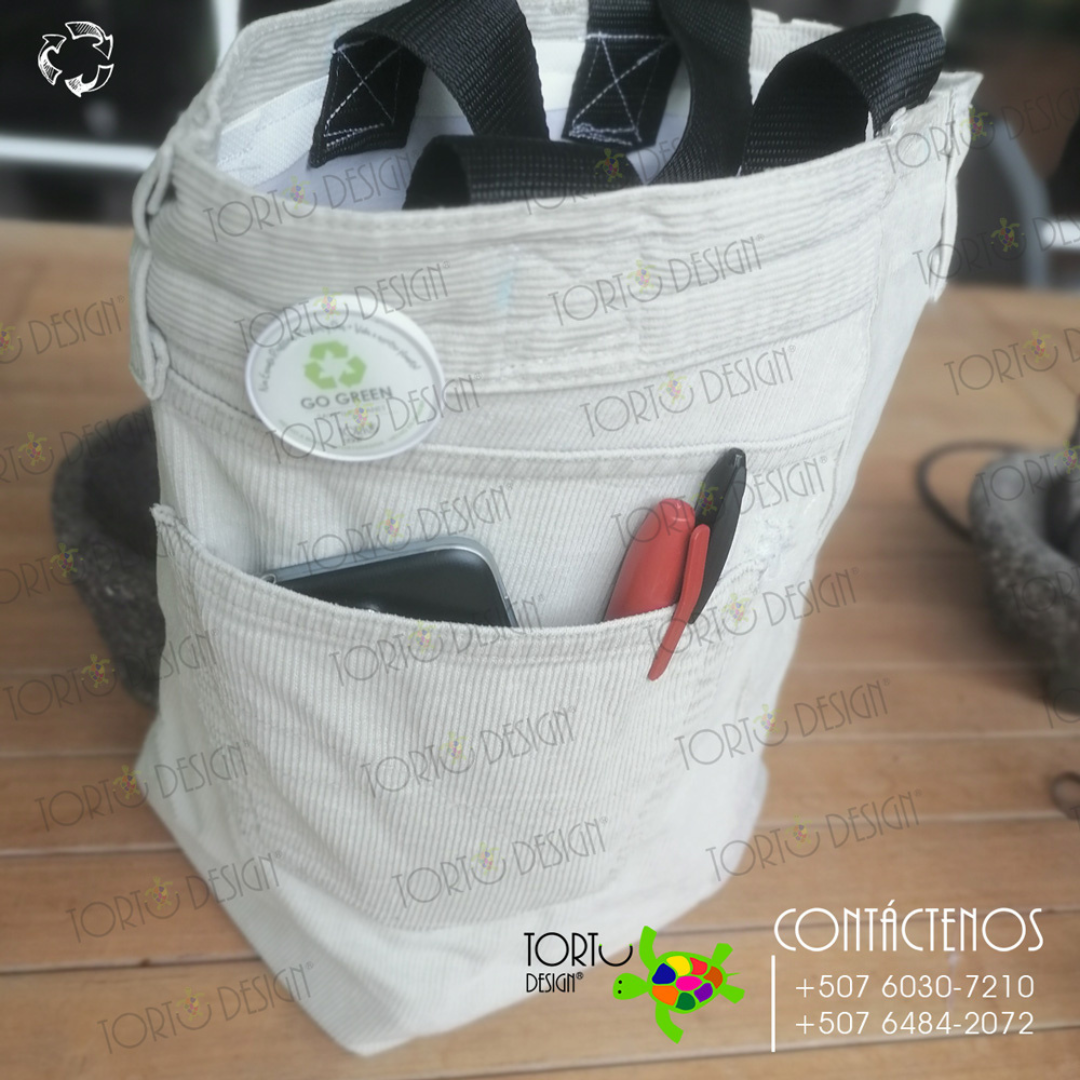 Bolso textil rescatado Tortu Design 4